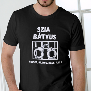Bilincs rács férfi póló - Meska.hu