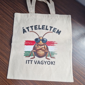 Poloskás vászon táska - Meska.hu
