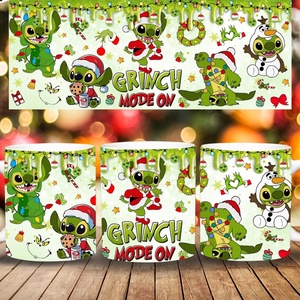 Grinch stitch karácsonyi bögre, Otthon & Életmód, Konyhafelszerelés, tálalás, Tálalás, Bögre & Csésze, , MESKA