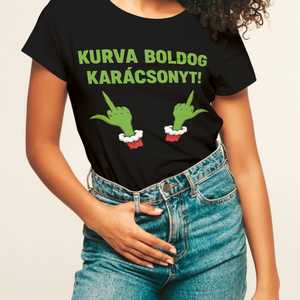 Karácsonyi vicces póló női, Ruha & Divat, Női ruha, Póló, felső, , MESKA