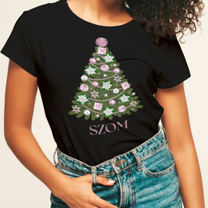 Karácsonyi póló női - ruha & divat - női ruha - póló, felső - Meska.hu