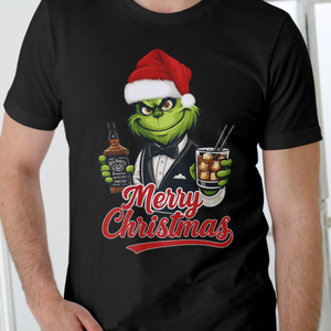 Grinch karácsonyi férfi póló - ruha & divat - férfi ruha - póló - Meska.hu