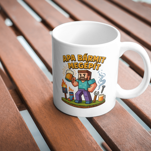 Vicces apás bögre minecraft minta - Meska.hu