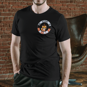 Macskás fadísz férfi póló - ruha & divat - férfi ruha - póló - Meska.hu