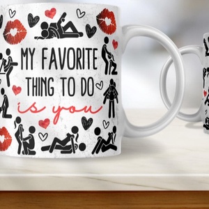 Felnőtt humoros bögre � pároknak / Valentinra / évfordulóra - Meska.hu