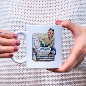 Wc pucoló mintás bögre, Otthon & Életmód, Konyhafelszerelés, tálalás, Tálalás, Bögre & Csésze, , MESKA