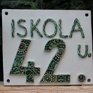 Házszámtábla - Meska.hu