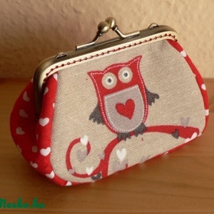 Baglyos pénztárca, , Varrás, Patchwork, foltvarrás, MESKA