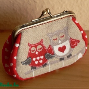 Baglyos pénztárca, Táska & Tok, Pénztárca & Más tok, Pénztárca, Női pénztárca, Varrás, Patchwork, foltvarrás, MESKA