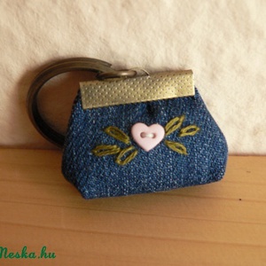 Táskás kulcstartó, Táska & Tok, Kulcstartó & Táskadísz, Kulcstartó, Patchwork, foltvarrás, Varrás, MESKA