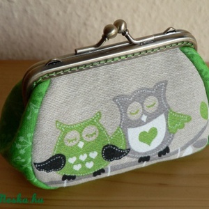 Baglyos pénztárca, Táska & Tok, Pénztárca & Más tok, Pénztárca, Női pénztárca, Varrás, Patchwork, foltvarrás, MESKA