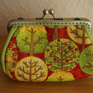 Zöld pénztárca, Táska & Tok, Pénztárca & Más tok, Pénztárca, Női pénztárca, Varrás, Patchwork, foltvarrás, MESKA