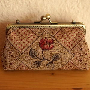 Virágos neszi , Táska & Tok, Pénztárca & Más tok, Pénztárca, Varrás, Patchwork, foltvarrás, MESKA