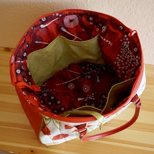 Nagy pipacsos női táska - táska & tok - kézitáska & válltáska - kézitáska - Meska.hu