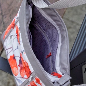 Pipacsos válltáska - táska & tok - kézitáska & válltáska - vállon átvethető táska - Meska.hu