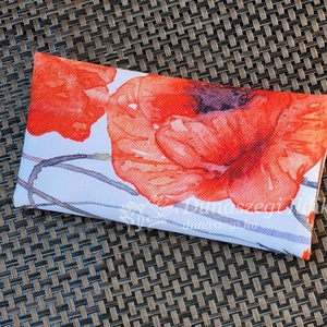 Pipacsos zsebkendőtartó, Otthon & Életmód, Tárolás & Rendszerezés, Zsebkendőtartó, Varrás, MESKA