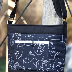 Modern arc mintás válltáska - táska & tok - kézitáska & válltáska - vállon átvethető táska - Meska.hu