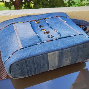 Farmer mintás válltáska - táska & tok - kézitáska & válltáska - vállon átvethető táska - Meska.hu