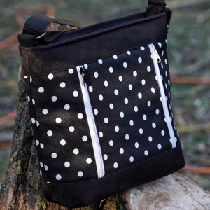 Pöttyös válltáska, Táska & Tok, Kézitáska & válltáska, Vállon átvethető táska, Varrás, MESKA