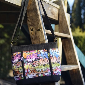 Mintás válltáska, Táska & Tok, Kézitáska & válltáska, Vállon átvethető táska, Varrás, MESKA