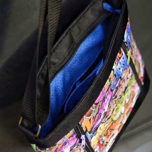 Mintás válltáska - táska & tok - kézitáska & válltáska - vállon átvethető táska - Meska.hu