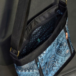 Mintás válltáska - táska & tok - kézitáska & válltáska - vállon átvethető táska - Meska.hu