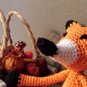 Horgolt nyurga kölyök róka -  - Meska.hu