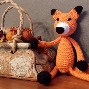 Horgolt nyurga kölyök róka -  - Meska.hu