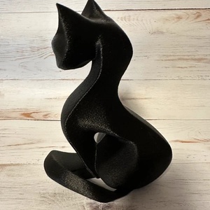 Elegáns, modern cica szobor - otthon & életmód - dekoráció - dísztárgy - Meska.hu