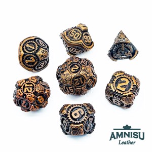 Bronz steampunk stílusú fém kockaszett, Játék & Sport, Szerepjáték, , MESKA