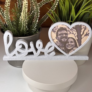 Egyedi Fotókeret Love Felirattal - Meska.hu