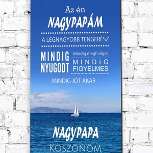 MATRÓZ NAGYPAPÁM Ajándék tábla, Otthon & Életmód, Dekoráció, Kép & Falikép, Táblakép, , MESKA