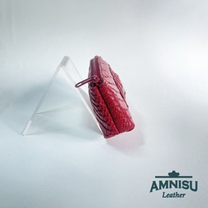 Piros krokkómintás egy cipzáras kulcstartó sárkány szemmel F5007 - táska & tok - kulcstartó & táskadísz - kulcstartó - Meska.hu