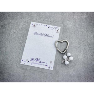 Szeretlek Mama kulcstartó tejkvarccal, Táska & Tok, Kulcstartó & Táskadísz, Kulcstartó, , MESKA