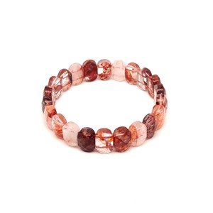 Hematoid vörös faz. ovál téglalap karkötő 14x9,5mm, Ékszer, Karkötő, Ásványkarkötő, , MESKA