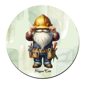 Építész Ezermester manó mintás bögre alátét, , , MESKA