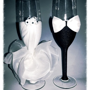 Esküvői poharak -  - Meska.hu