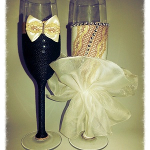 Esküvői poharak -  - Meska.hu