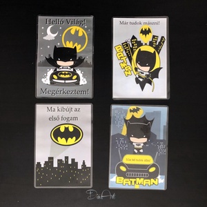 Batman baba mérföldkő kártya - játék & sport - babalátogató ajándékcsomag - Meska.hu