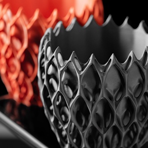 A sötétség eleganciája � Parametrikus Design Kaspó - otthon & életmód - virágdekoráció - virágtartó - kaspó - Meska.hu