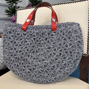 Jázmin mintás shopper táska - táska & tok - kézitáska & válltáska - kézitáska - Meska.hu