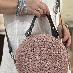 Macaron crossbody táska, Táska & Tok, Kézitáska & válltáska, Válltáska, Horgolás, MESKA