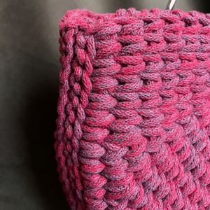 Kosártáska - gránátalma - táska & tok - kézitáska & válltáska - kézitáska - Meska.hu