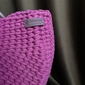 Magenta kosártáska - Meska.hu