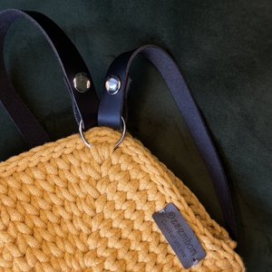 Macaron horgolt hátizsák - táska & tok - kézitáska & válltáska - válltáska - Meska.hu