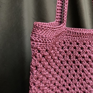 Horgolt tote-bag - táska & tok - kézitáska & válltáska - válltáska - Meska.hu