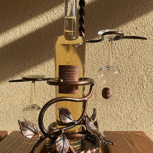 Indás pálinkatartó - bronz - Meska.hu