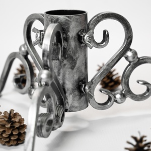 Karácsonyfa talp - ezüst - karácsony - karácsonyi lakásdekoráció - karácsonyfadíszek - Meska.hu