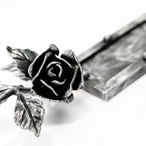 Rózsás mécses- és képtartó ezüst  - otthon & életmód - dekoráció - kép & falikép - képkeret - Meska.hu