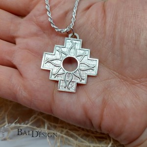 Chakana nagy medál napocskás, Ékszer, Nyaklánc, Medál, , MESKA